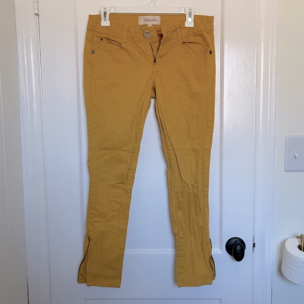 Rewind Mustard Yellow Skinny Pants